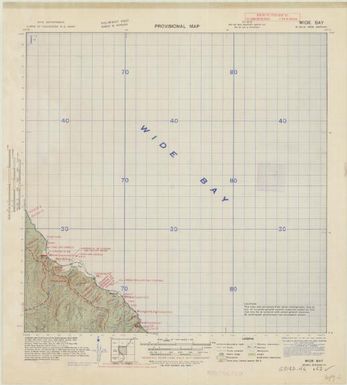 New Britain, provisional map (Wide Bay , overprinted)