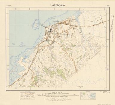 Fiji 1:12 672 / aerial photography by N.Z. Aerial Mapping Ltd., photogrammetry and cartography by the Aerial Survey Branch, Lands and Survey Dept., Wellington, N.Z. ; W.H. Buckhurst, Director of Lands, Fiji