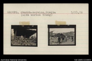 Groups, church service, Dimiba