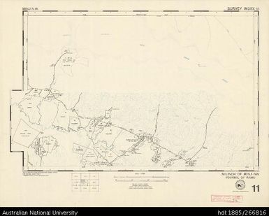 Papua New Guinea, Minj NW, Survey Index 11, 1:50 000, 1972