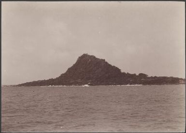 Merig viewed from the north-east, Banks Islands, 1906 / J.W. Beattie