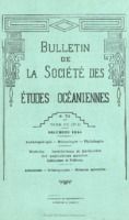Bulletin de la Société des Études Océaniennes numéro 72