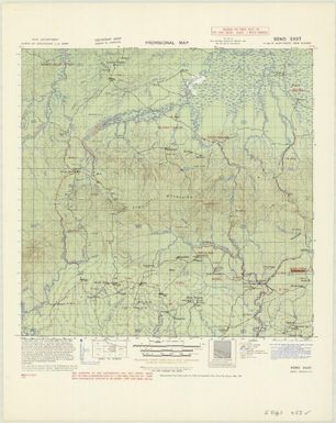 Provisional map, northeast New Guinea: Seno East (Sheet Seno East)