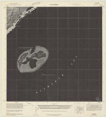 Special map Admiralty Islands (Bunai , back)