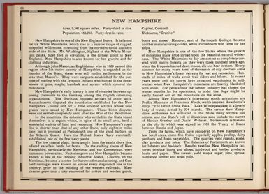 (Text Page) New Hampshire.
