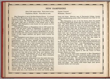 (Text Page) New Hampshire.