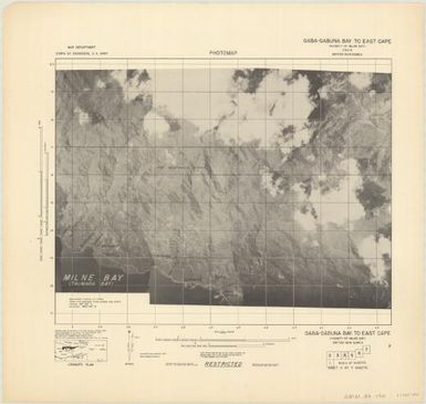 [Papua New Guinea 1:30,000 photomap] (Gaba-Gabuna to East Cape 4)