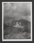 Aerial view of the growth of dome, Mount Lamington, Papua New Guinea, Feb 1952