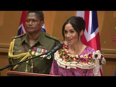 The Duke and Duchess of Sussex in the Pacific