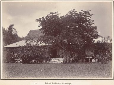 The British Residency, Rarotonga, 1903