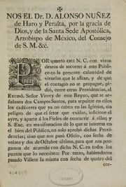 Nos el Dr. D. Alonso Nuñez de Haro y Peralta ..., Por quanto esta N. C. con vivos deseos de socorrer á este público en la presente calamidad de viruelas que le aflixe..