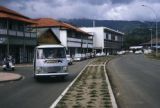 French Polynesia, street scene in Papeete