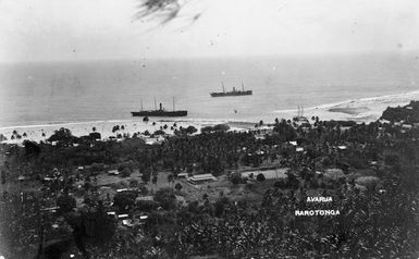 Ships in Avarua anchorage, Rarotonga