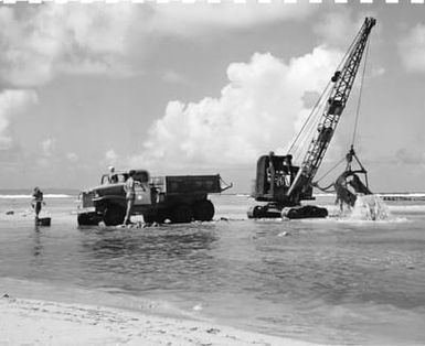 Dredging the Beach at Camp Dealey