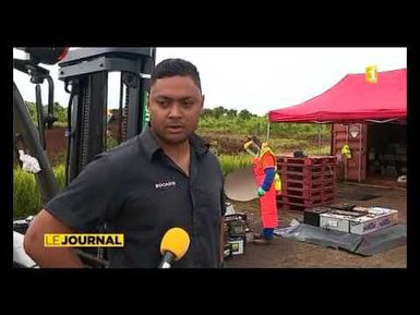 WF - Exportation déchets dangereux : Démarrage chantier - Wallis et Futuna 1ere - Octobre 2016