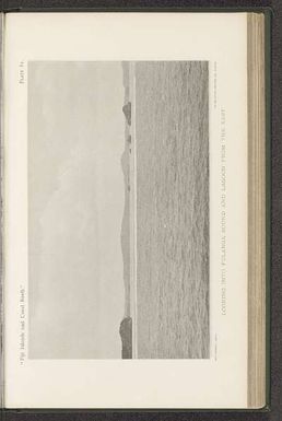 ["Gezicht op de lagune bij Fulaga", "Looking into Fulanga sound and lagoon from the east"]