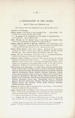 A bibliography of New Guinea / by E.C. Rye.