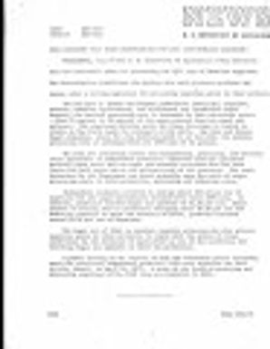 Newsletter from U.S. Department of Agriculture regarding fair price determination for 1971 crop Hawaiian sugarcane