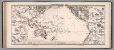 (Composite Map) Polynesien und der Grosse Ocean.