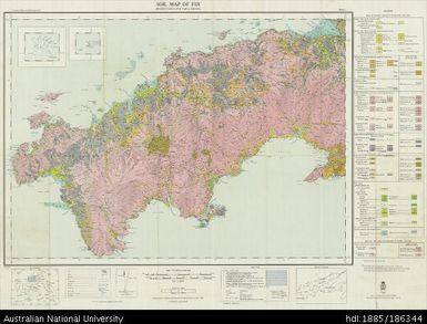 Fiji, Soil Map of Fiji, Western Vanua Levu, Yadua and Kia,  Sheet 2, 1961, 1:126 720