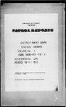 Patrol Reports. West Sepik District, Vanimo, 1958 - 1959