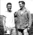 Bud Boisen and Ralph Gaugler on Guadalcanal, 1940s
