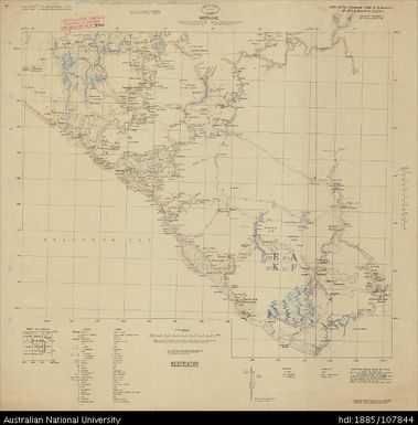 Indonesia, Papua, Netherlands Indies, Merauke, 1943, 1:250 000