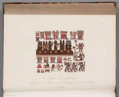 XLVIII. Peintures hieroglyphiques tirees du manuscrit mexicain conserve a la.bibliotheque imperiale de Vienne, No. III, 267..