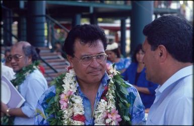 Man with lei