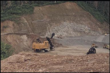 The rock exposed, Arawa Mine (2) : Bougainville Island, Papua New Guinea, April 1971 / Terence and Margaret Spencer