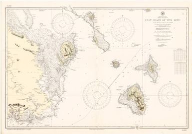 East coast of Viti Levu, and the adjacent islands to the eastward, Fiji Islands, South Pacific Ocean / Hydrographic Office, U.S. Navy