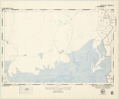 Milinch of ... : fourmil of ... (6 - Fourmil of Ambunti - Milinch of Chambri NE)