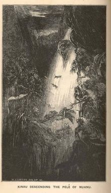 Kinau Descenbding the Pele of Nuanu