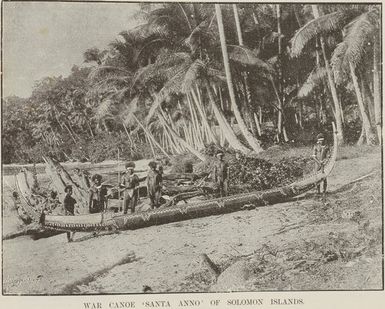 War canoe 'Santa Anno' of Solomon Islands