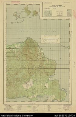 Papua New Guinea, Southern New Guinea, Fergusson Island East, 1 Inch series, Sheet 1297, 1943, 1:63 360