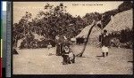 Missionary sisters with children in the village of Draiba, Fiji, ca.1900-1930