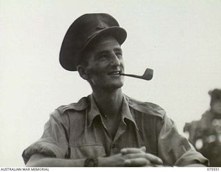 MADANG, NEW GUINEA. 1944-08-29. VX106583 WARRANT OFFICER 2, L.G. CHAPMAN, MADANG BASE SUB-AREA