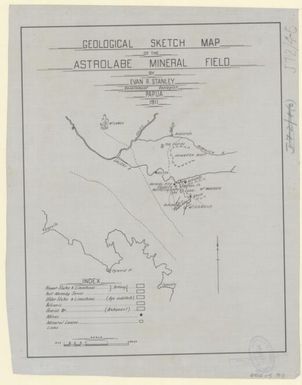 Geological sketch map of the Astrolabe Mineral Field / by Evan R. Stanley