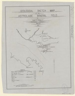 Geological sketch map of the Astrolabe Mineral Field / by Evan R. Stanley