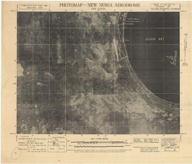 New Guinea 1:20,000 series: New Nubia Aerodrome, ed.1 (Verso J.R. Black Map Collection / Item 3)