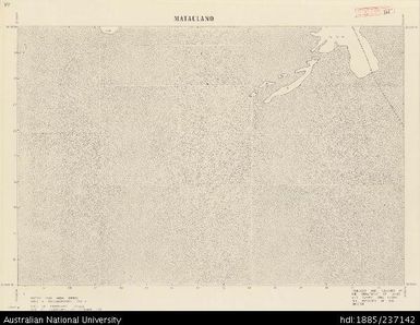 Samoa, Savai'i, Mataulano, Sheet 8, 1970, 1:40 000