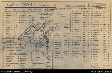 Papua New Guinea, Eastern Highlands, Lower Asaro, 1958, 1:126 720