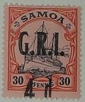 Stamp: Samoan Four Pence