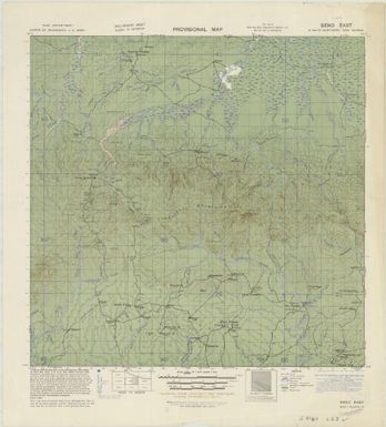 Provisional map, northeast New Guinea: Seno East (Sheet Seno East)