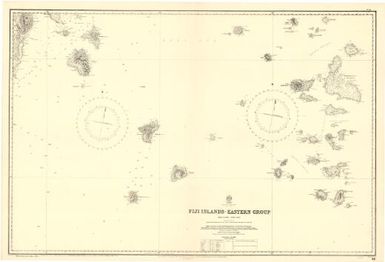 Fiji Islands, eastern group, southern portion : South Pacific / from surveys by Captain H.M. Denham, R.N., F.R.S., 1854-6 and Lieutenant W.U. Moore, R.N., 1878-81