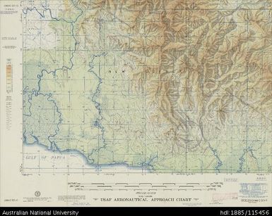 Papua New Guinea, New Guinea, Bulldog, Aeronautical Approach Chart Series, Sheet 988 C-IV-G, 1957, 1:250 000