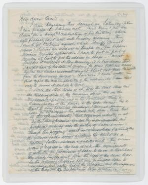 [Letter from I. H. to Cecile Kempner, October 2, 1949]