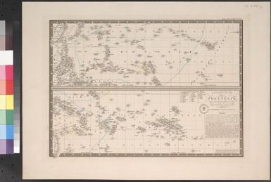 Carte particuliere de La Polynesie : parties orientale et septentrionale de L Oceanie / Redigee par A. Brue Geographe du Roi ... Paris 1826