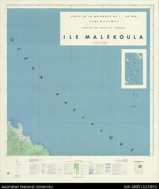 Vanuatu, Malakula, Ile Malekoula N.E. (North-east), 1968, 1:50 000