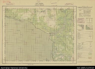 Papua New Guinea, Southern New Guinea, Galley Reach, 1 Inch series, Sheet 3697, 1944, 1:63 360